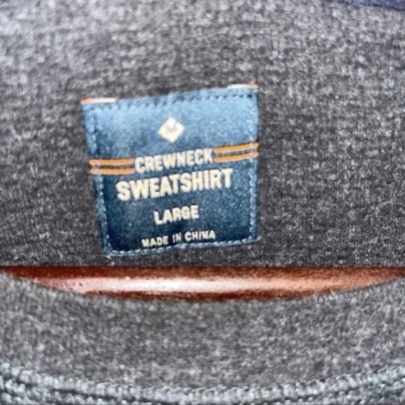 Men's Crewneck Dark Grey Sweatshirt - Picture 4 of 5